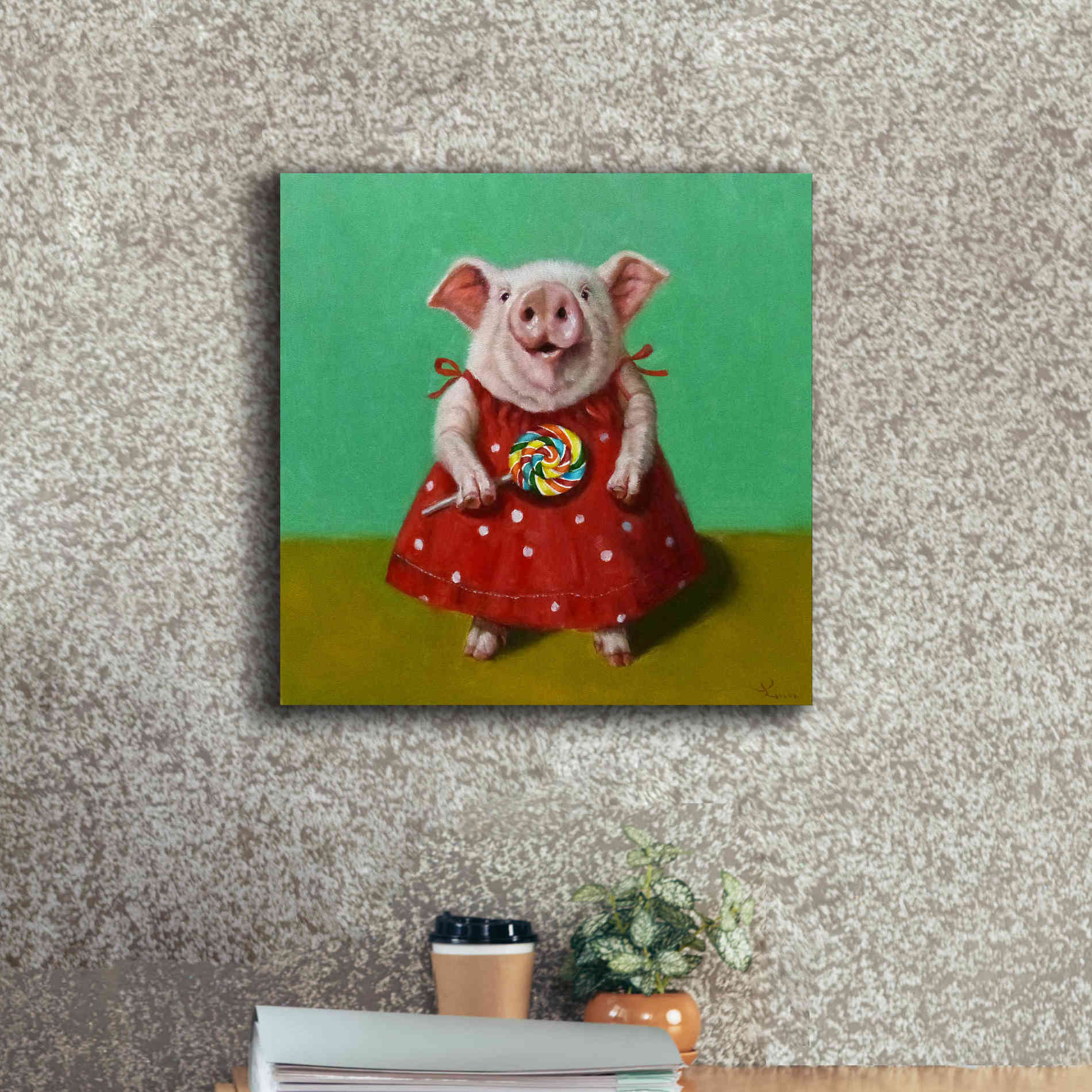 'Sticky' by Lucia Heffernan, Canvas Wall Art,18x18