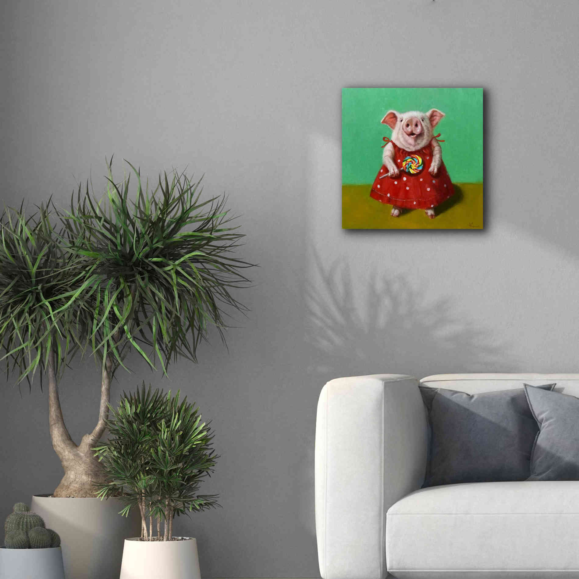 'Sticky' by Lucia Heffernan, Canvas Wall Art,18x18