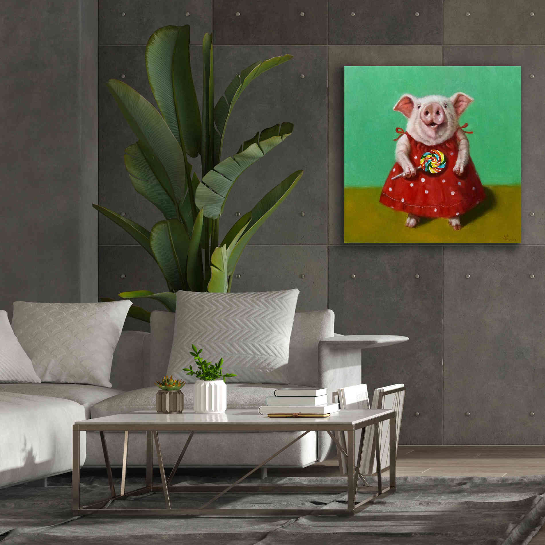 'Sticky' by Lucia Heffernan, Canvas Wall Art,37x37