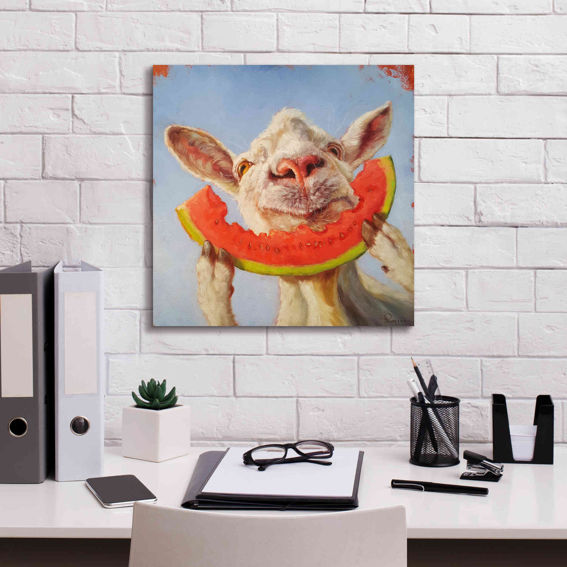 'Summer Treat' by Lucia Heffernan, Canvas Wall Art,18x18