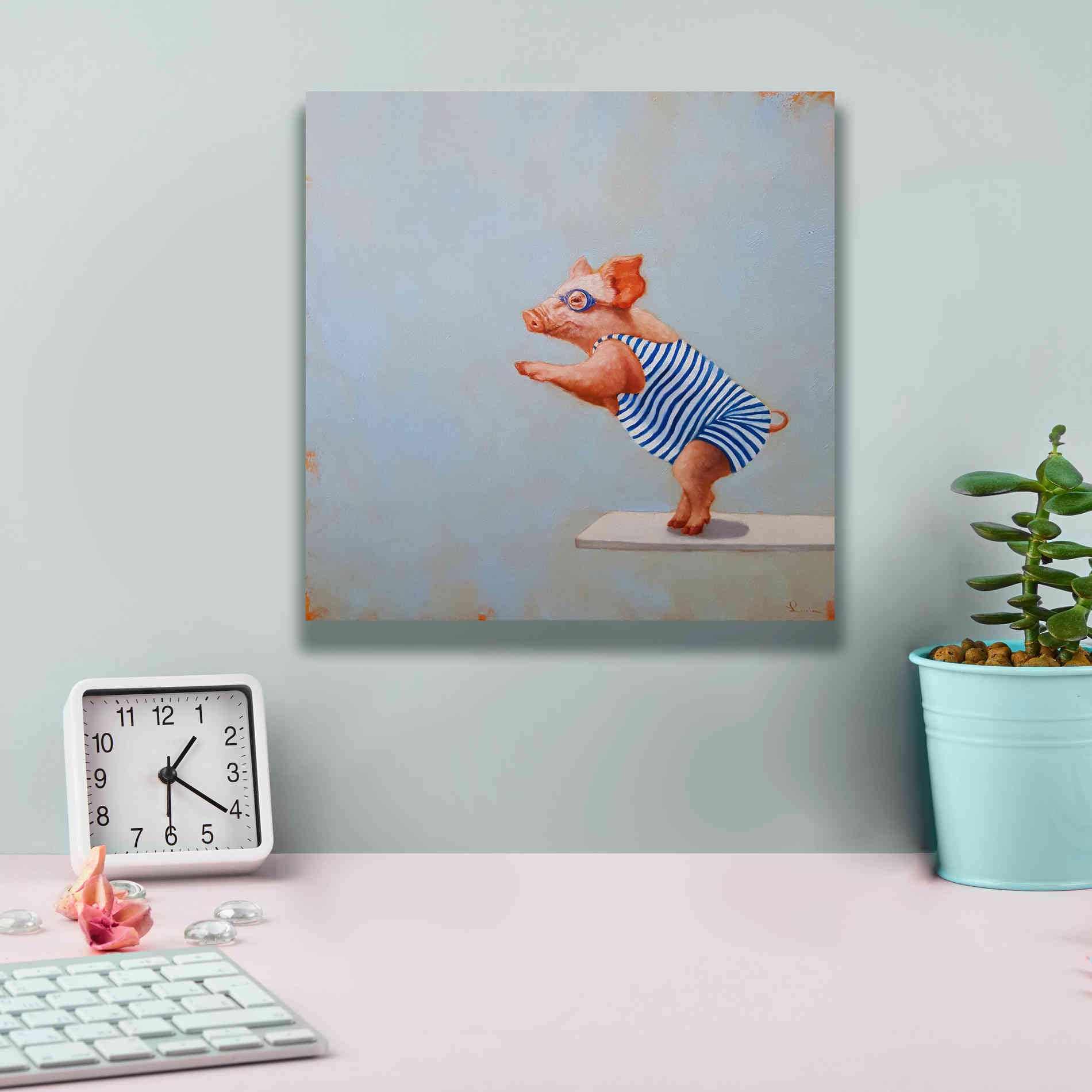 'The Plunge' by Lucia Heffernan, Canvas Wall Art,12x12