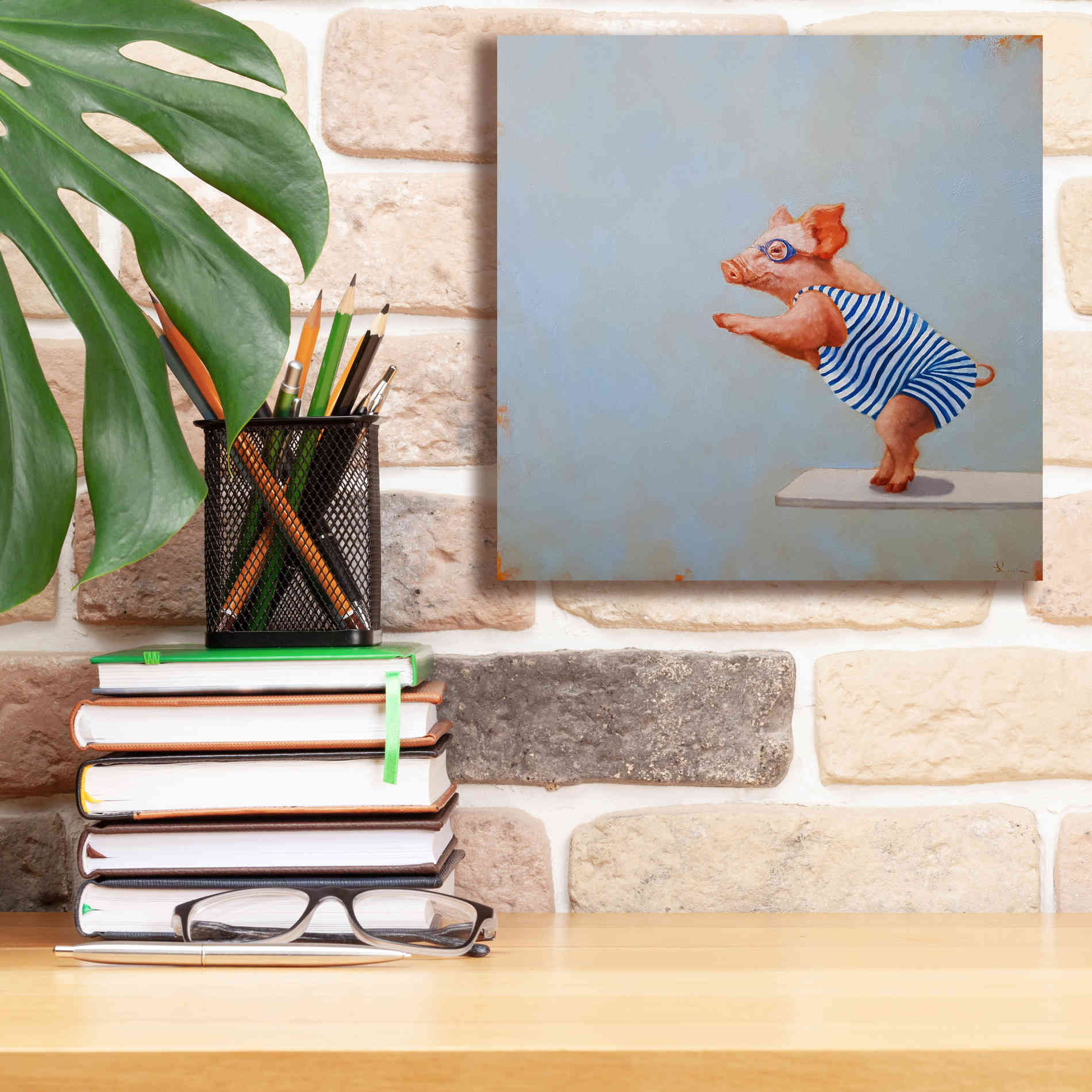 'The Plunge' by Lucia Heffernan, Canvas Wall Art,12x12