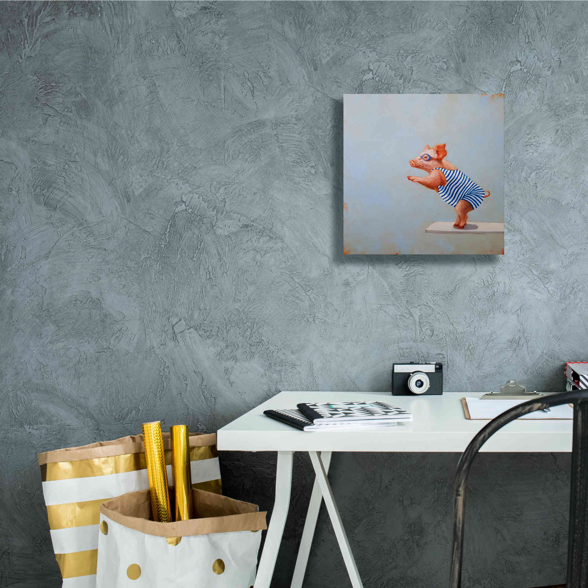 'The Plunge' by Lucia Heffernan, Canvas Wall Art,12x12
