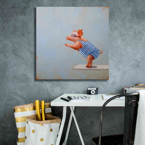 Image of 'The Plunge' by Lucia Heffernan, Canvas Wall Art,26x26
