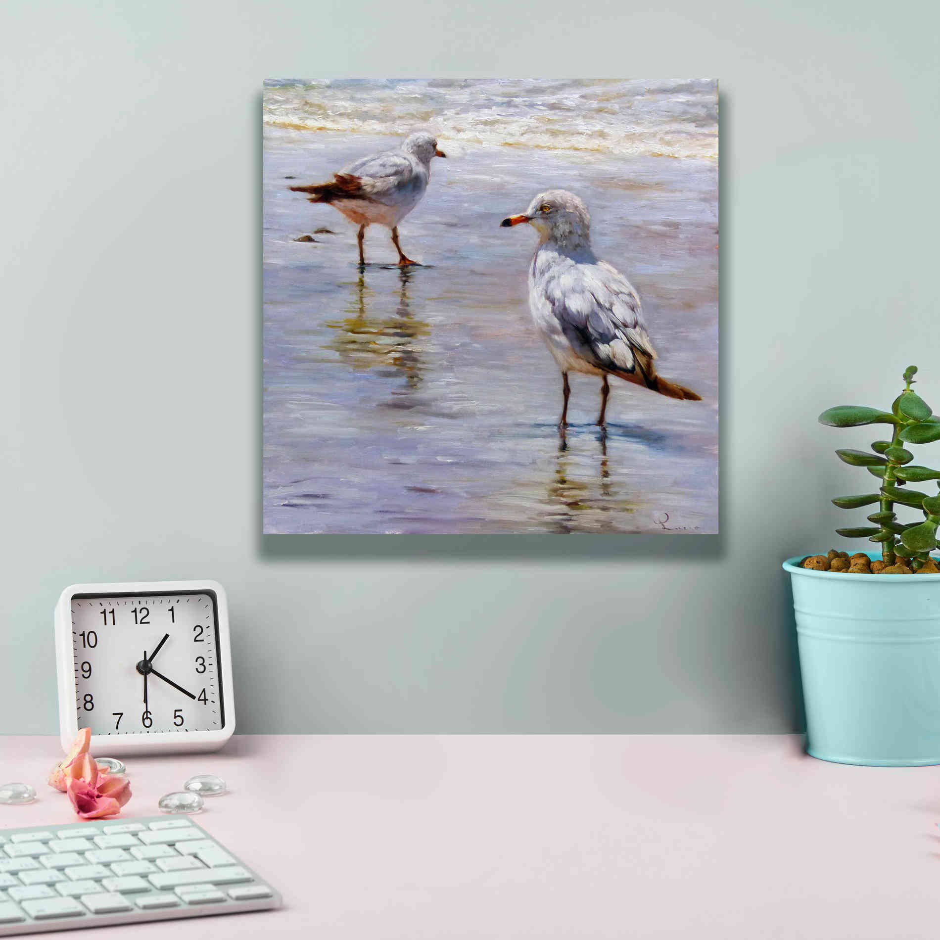'Waders' by Lucia Heffernan, Canvas Wall Art,12x12