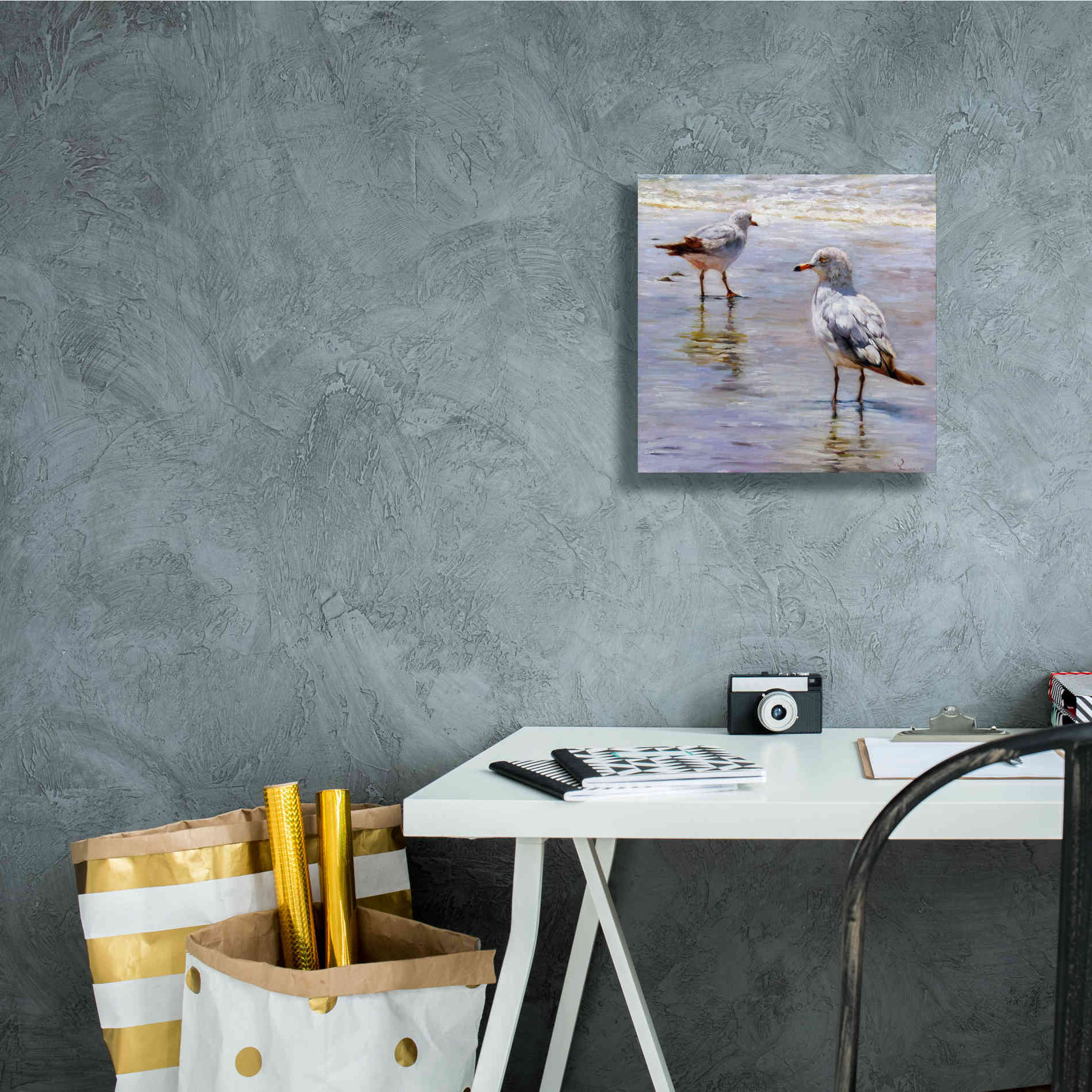 'Waders' by Lucia Heffernan, Canvas Wall Art,12x12