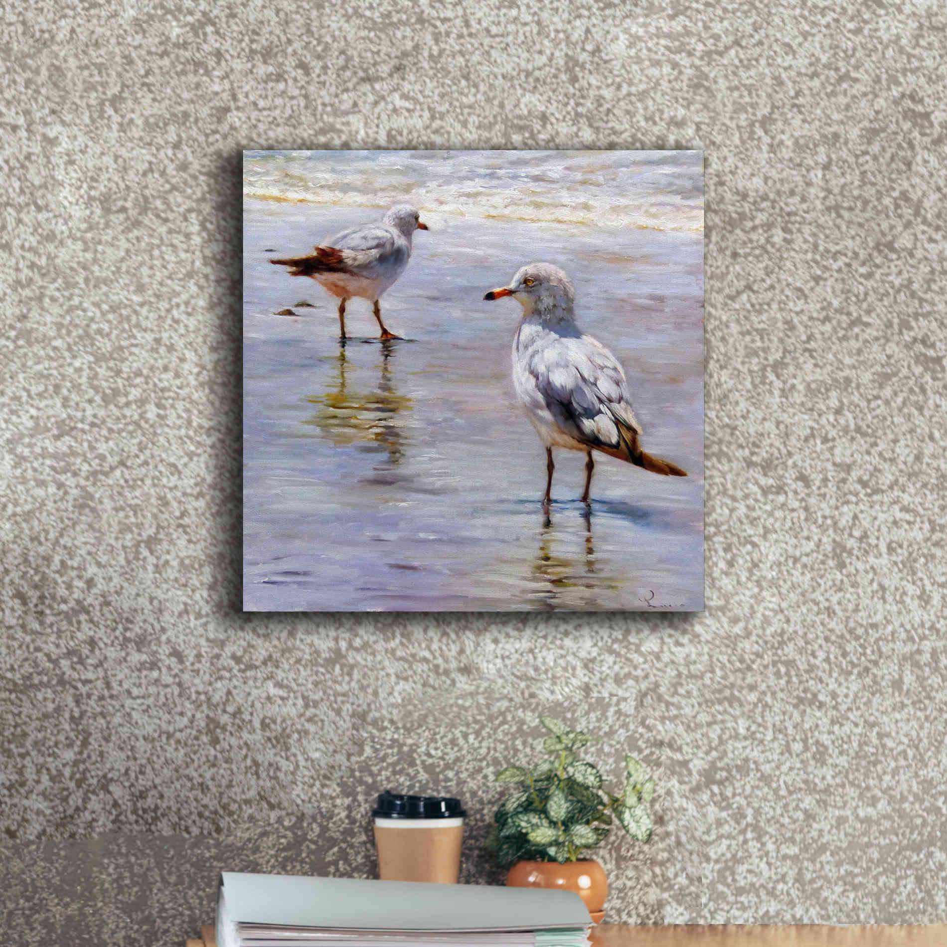 'Waders' by Lucia Heffernan, Canvas Wall Art,18x18