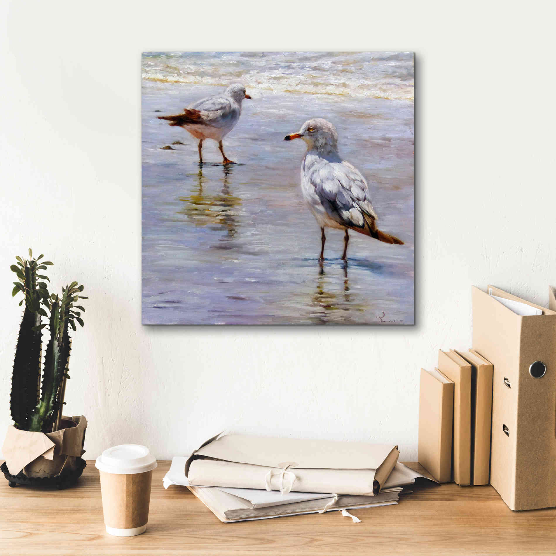 'Waders' by Lucia Heffernan, Canvas Wall Art,18x18