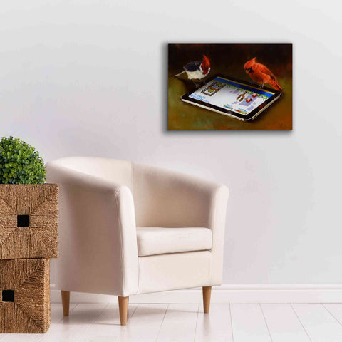 Image of 'Angry Birds' by Lucia Heffernan, Canvas Wall Art,26x18
