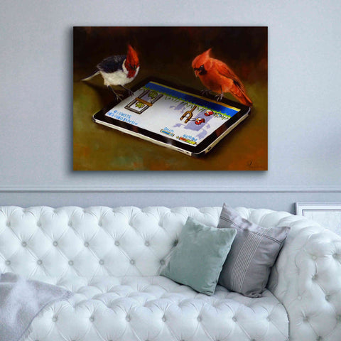 Image of 'Angry Birds' by Lucia Heffernan, Canvas Wall Art,54x40