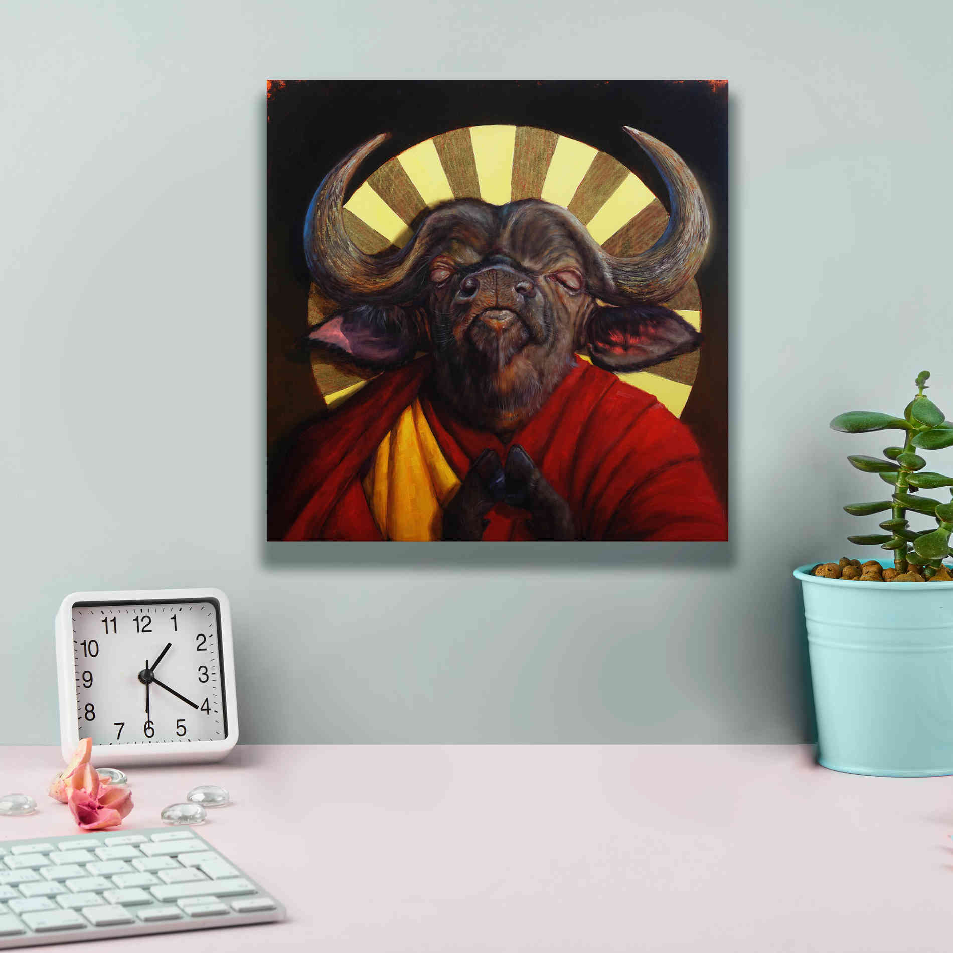 'Holy Cow II' by Lucia Heffernan, Canvas Wall Art,12x12