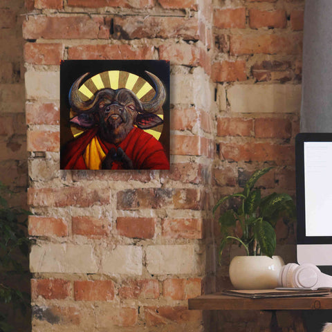 Image of 'Holy Cow II' by Lucia Heffernan, Canvas Wall Art,12x12