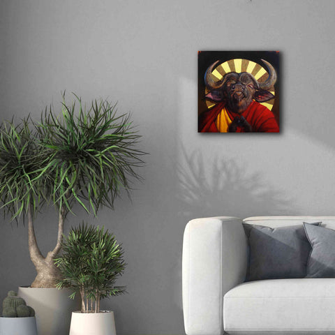 Image of 'Holy Cow II' by Lucia Heffernan, Canvas Wall Art,18x18