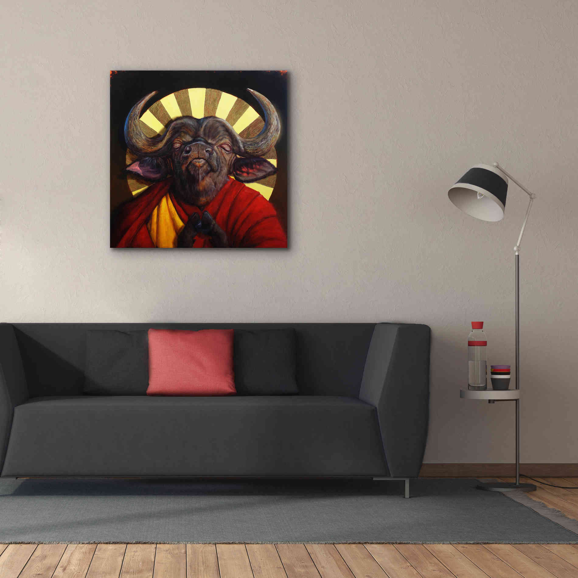 'Holy Cow II' by Lucia Heffernan, Canvas Wall Art,37x37