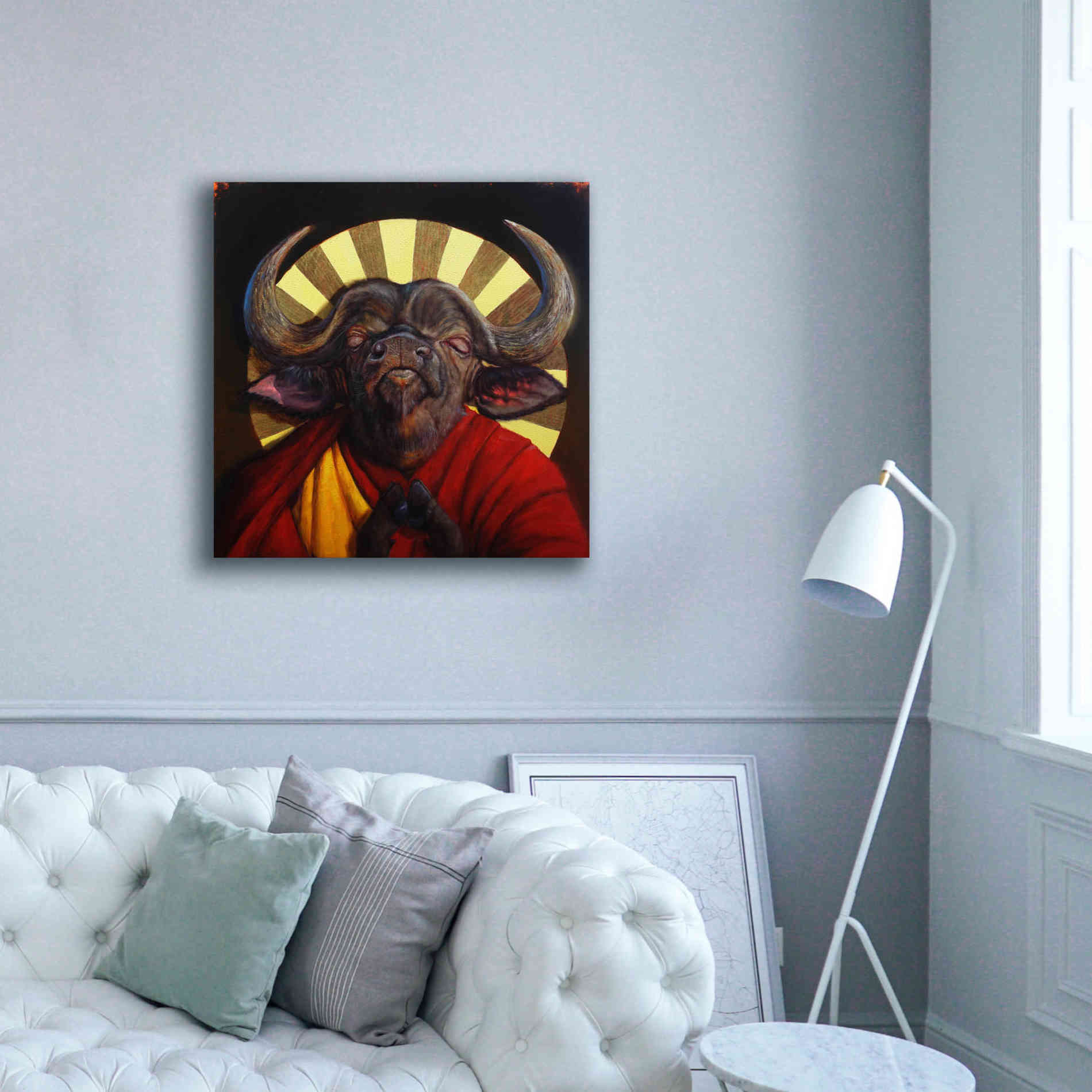 'Holy Cow II' by Lucia Heffernan, Canvas Wall Art,37x37