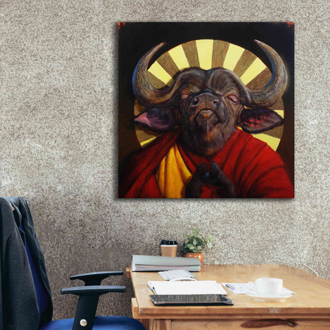 Image of 'Holy Cow II' by Lucia Heffernan, Canvas Wall Art,37x37