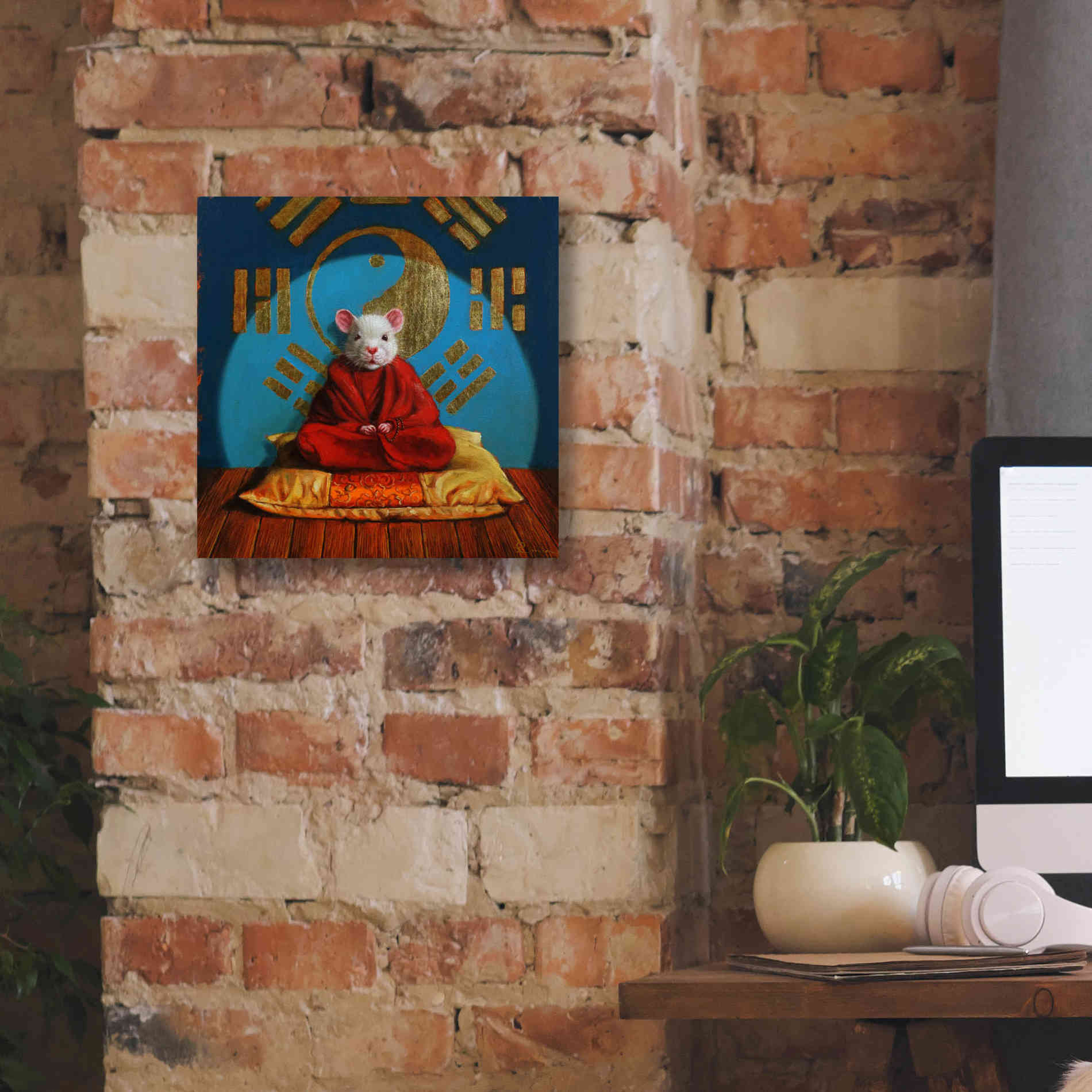 'Inner Peace' by Lucia Heffernan, Canvas Wall Art,12x12