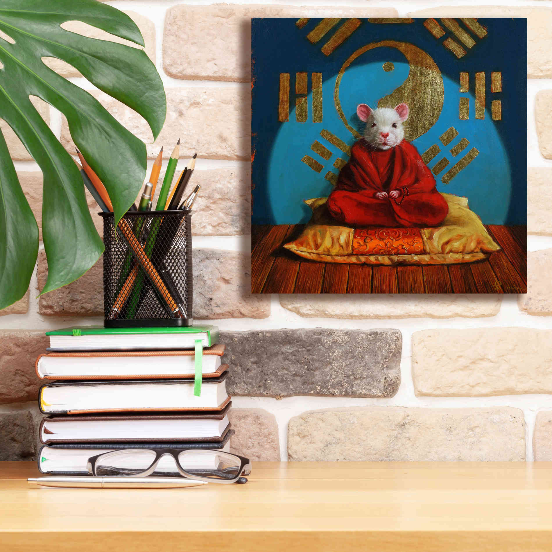 'Inner Peace' by Lucia Heffernan, Canvas Wall Art,12x12