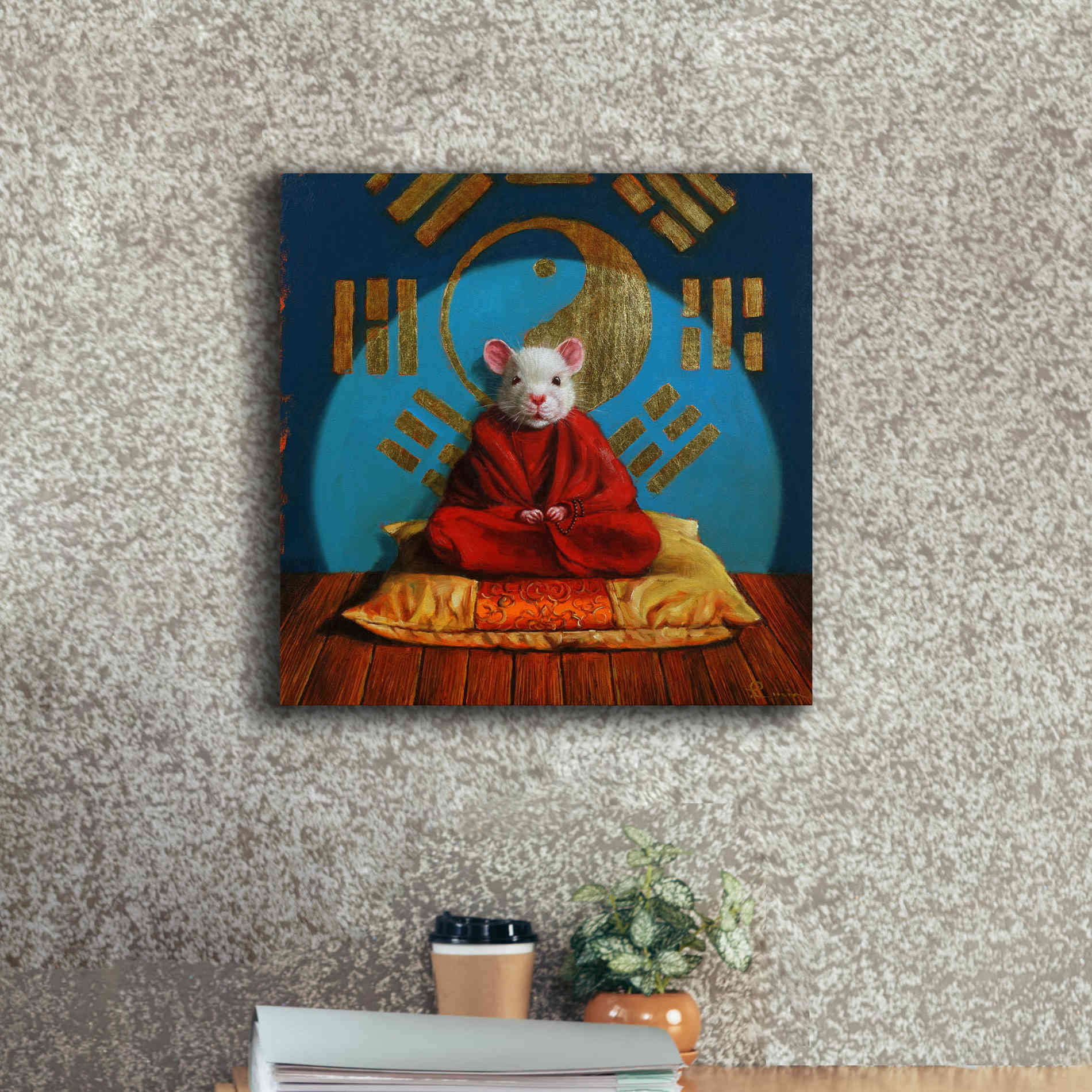 'Inner Peace' by Lucia Heffernan, Canvas Wall Art,18x18