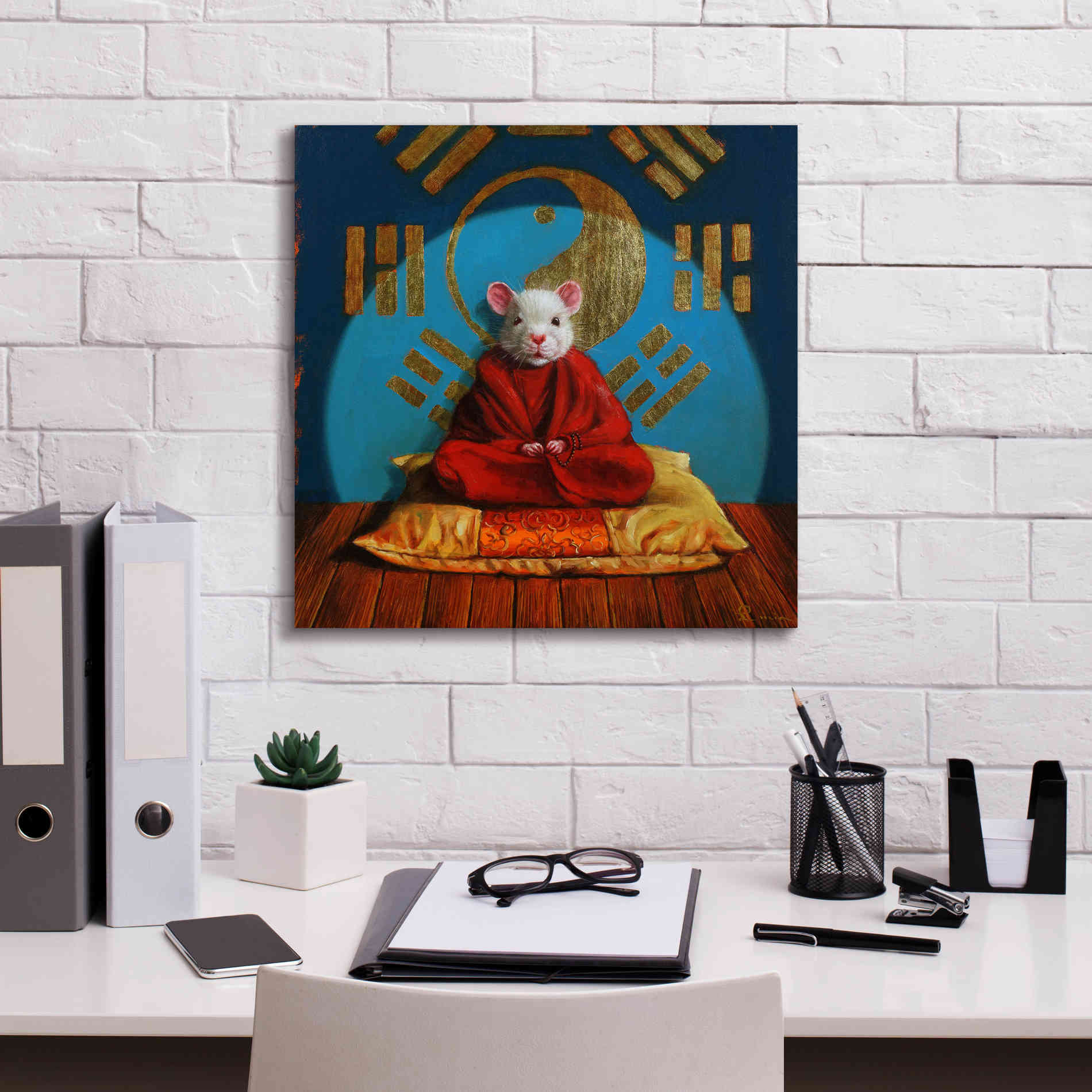 'Inner Peace' by Lucia Heffernan, Canvas Wall Art,18x18