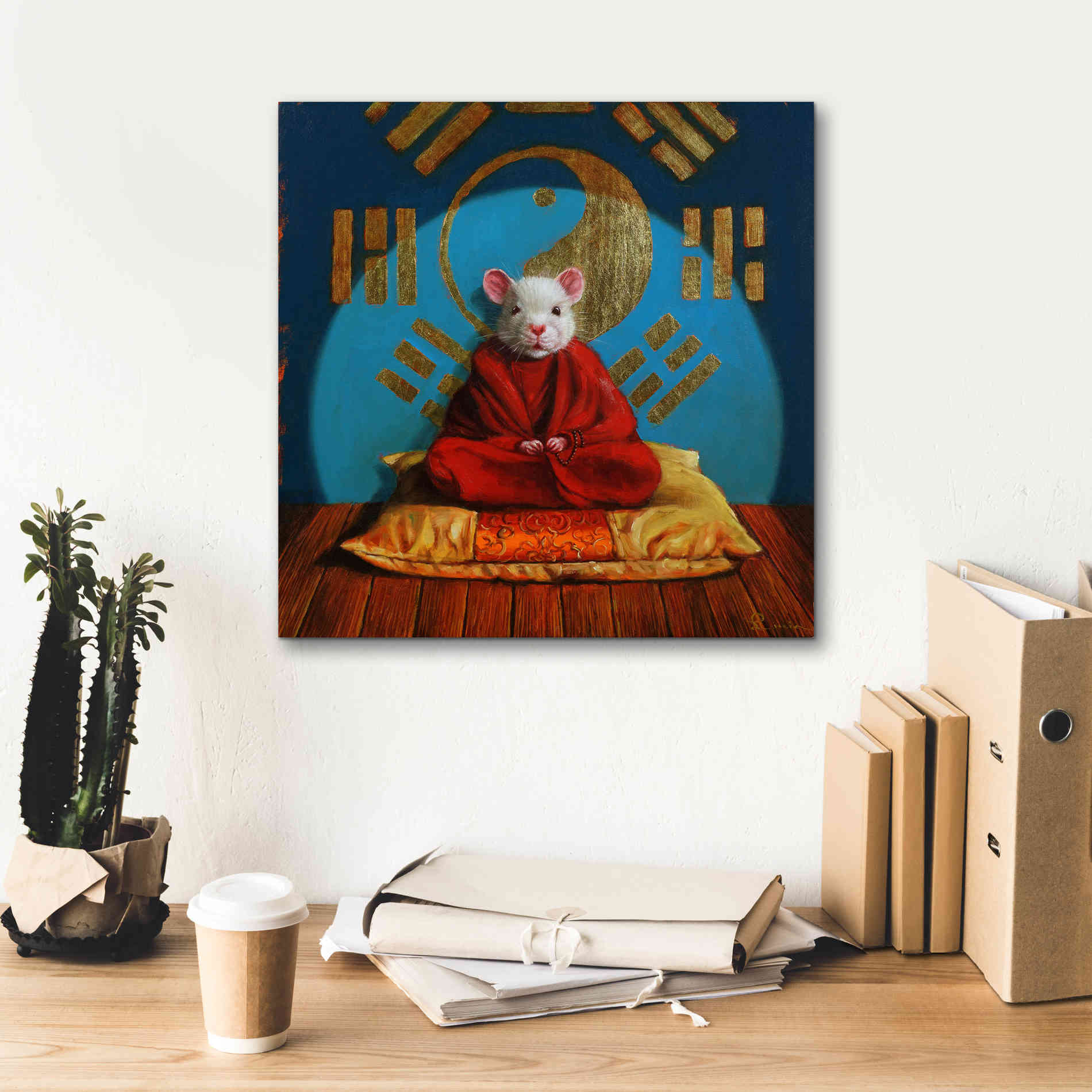 'Inner Peace' by Lucia Heffernan, Canvas Wall Art,18x18