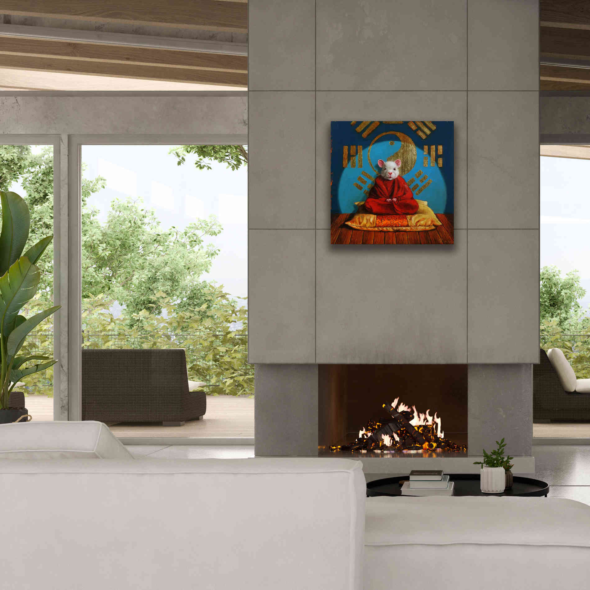 'Inner Peace' by Lucia Heffernan, Canvas Wall Art,26x26