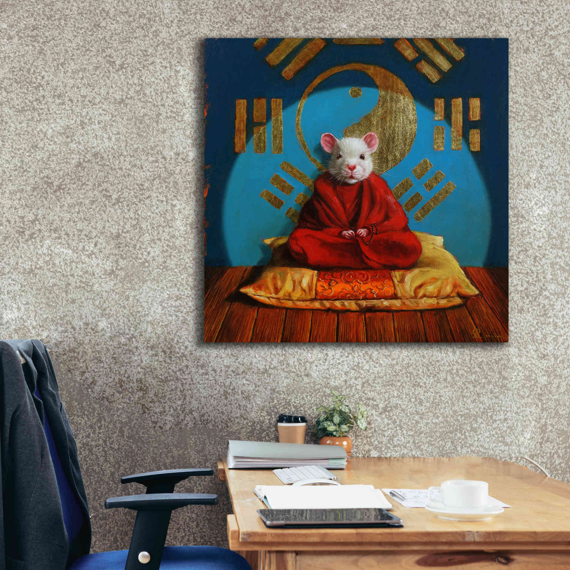 'Inner Peace' by Lucia Heffernan, Canvas Wall Art,37x37