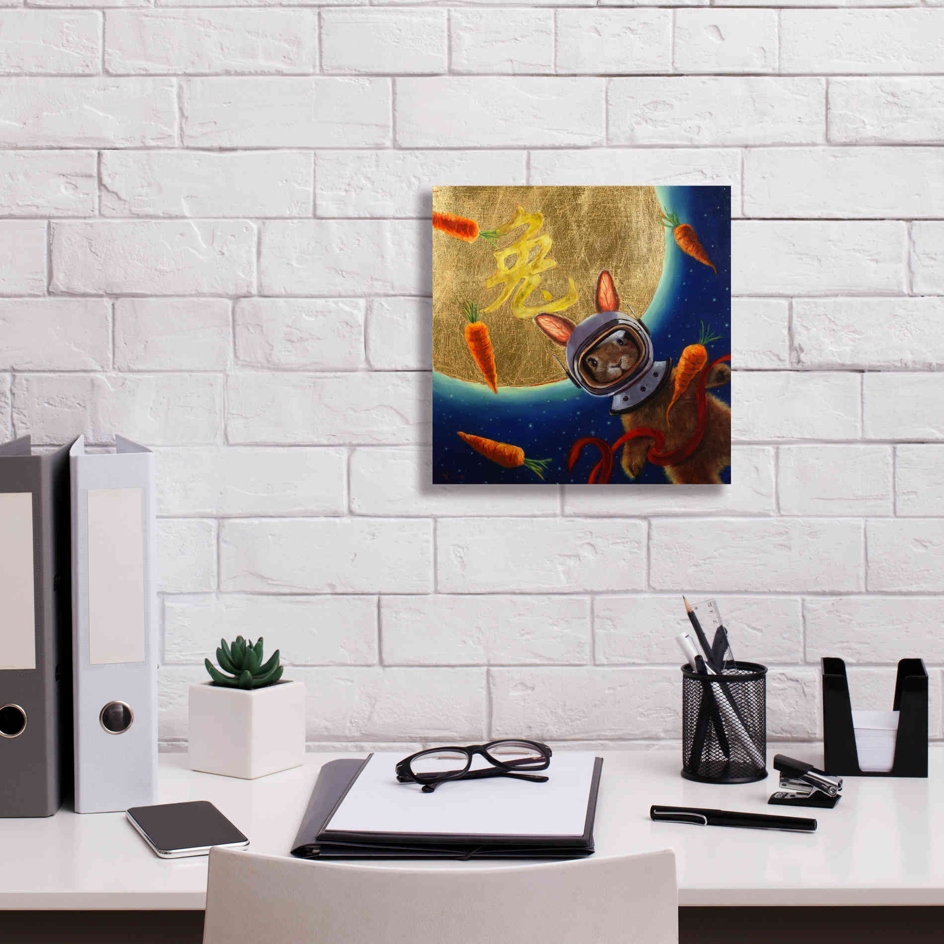 'Journey to the Moon' by Lucia Heffernan, Canvas Wall Art,12x12