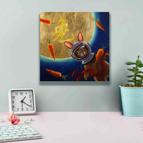 Image of 'Journey to the Moon' by Lucia Heffernan, Canvas Wall Art,12x12