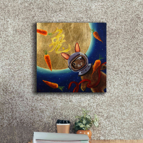 Image of 'Journey to the Moon' by Lucia Heffernan, Canvas Wall Art,18x18