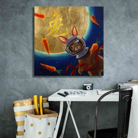Image of 'Journey to the Moon' by Lucia Heffernan, Canvas Wall Art,26x26