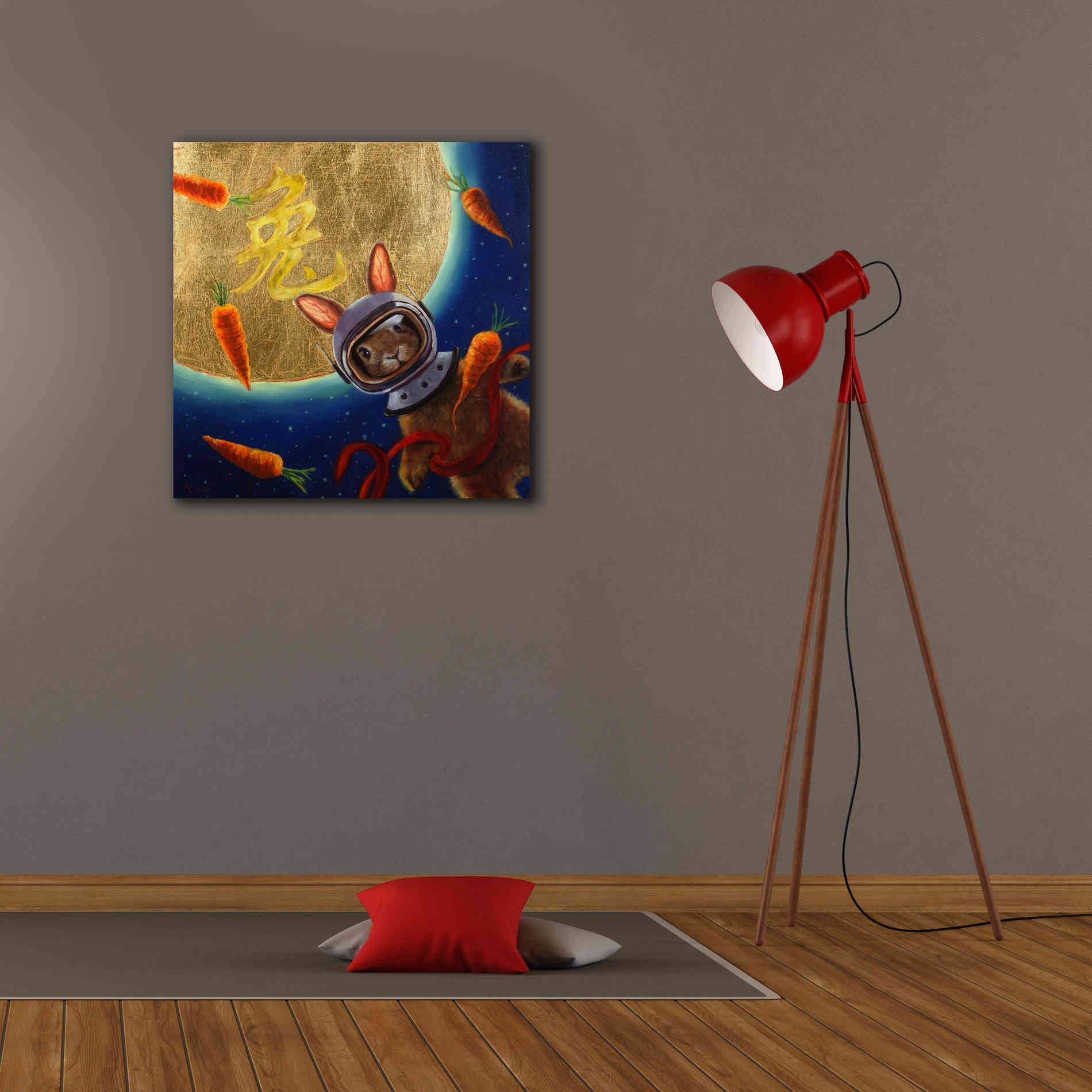 'Journey to the Moon' by Lucia Heffernan, Canvas Wall Art,26x26