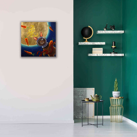 Image of 'Journey to the Moon' by Lucia Heffernan, Canvas Wall Art,26x26