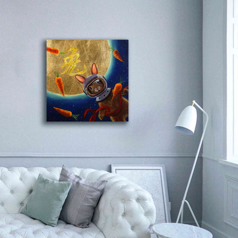 Image of 'Journey to the Moon' by Lucia Heffernan, Canvas Wall Art,37x37