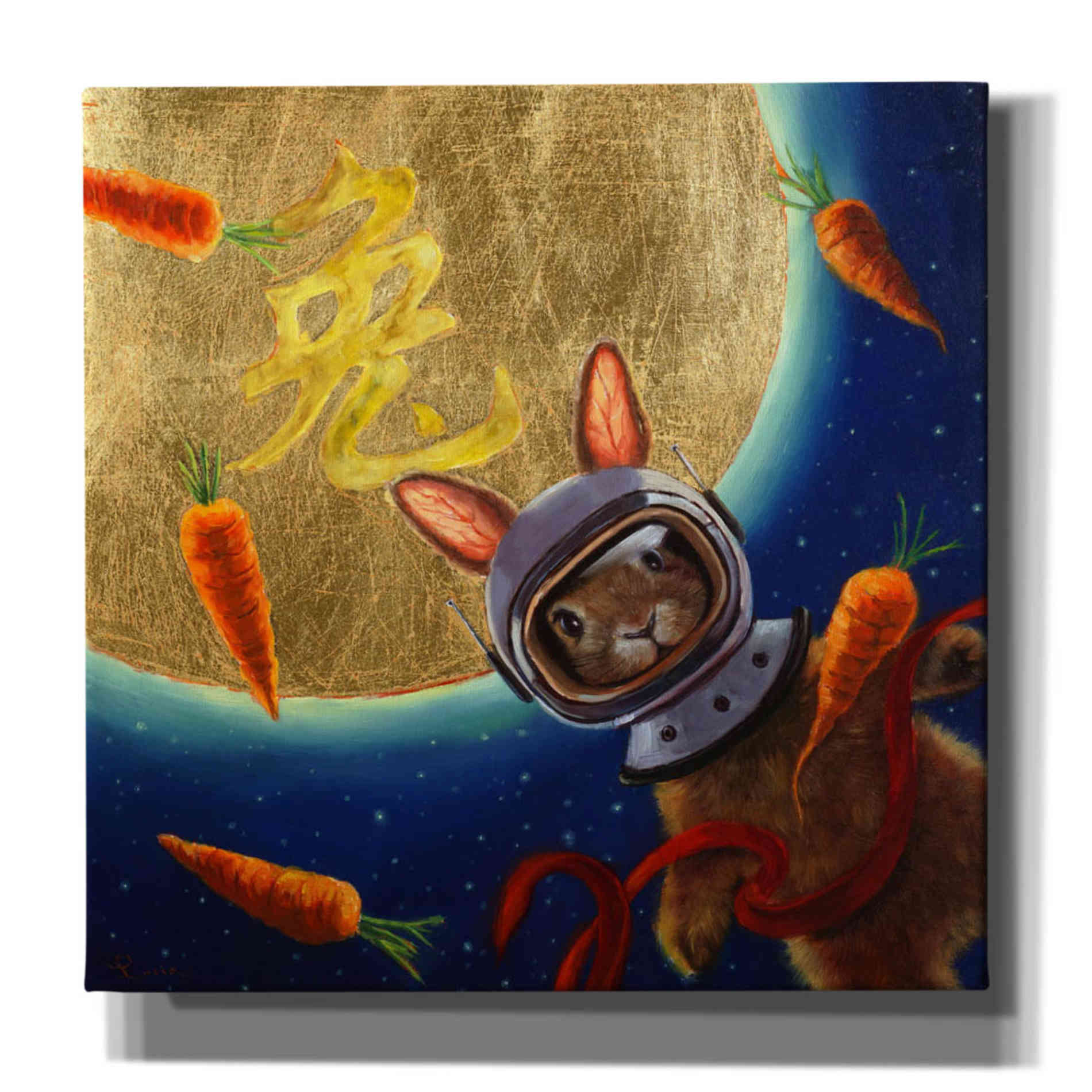 'Journey to the Moon' by Lucia Heffernan, Canvas Wall Art