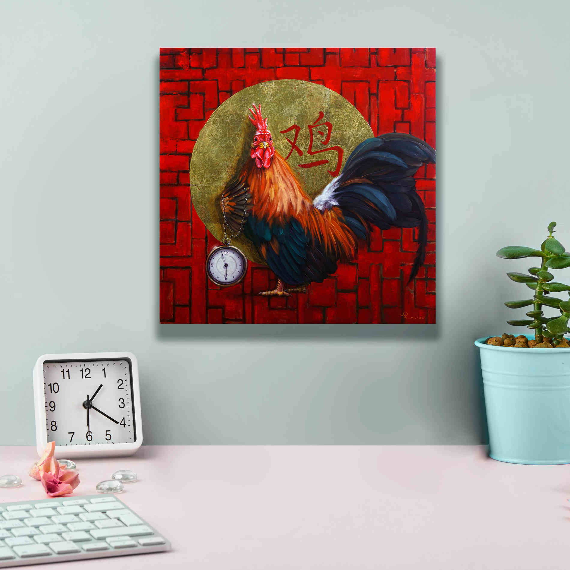 'Keeper of Time' by Lucia Heffernan, Canvas Wall Art,12x12