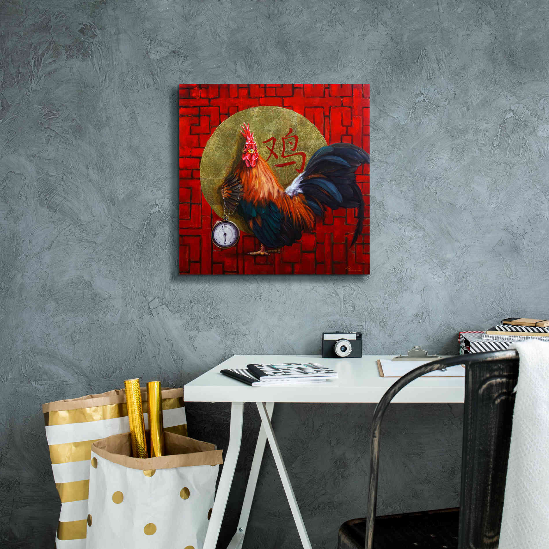 'Keeper of Time' by Lucia Heffernan, Canvas Wall Art,18x18