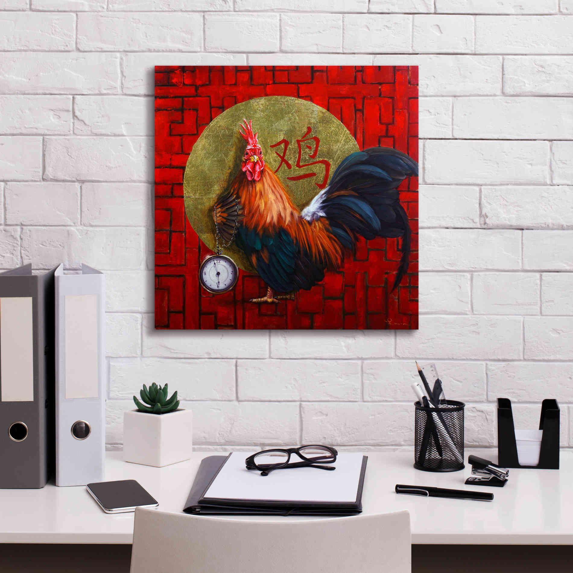 'Keeper of Time' by Lucia Heffernan, Canvas Wall Art,18x18