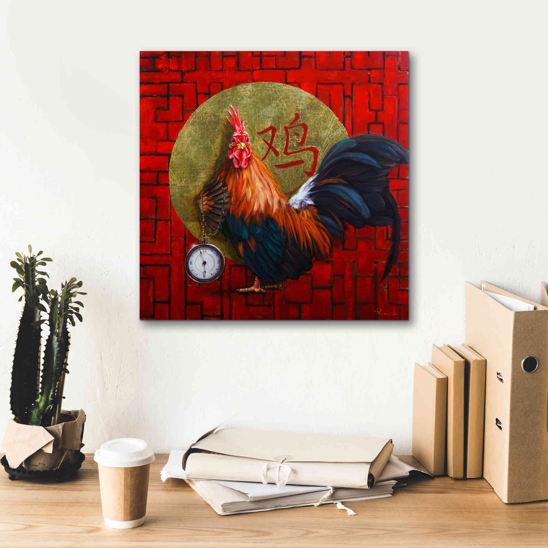 'Keeper of Time' by Lucia Heffernan, Canvas Wall Art,18x18