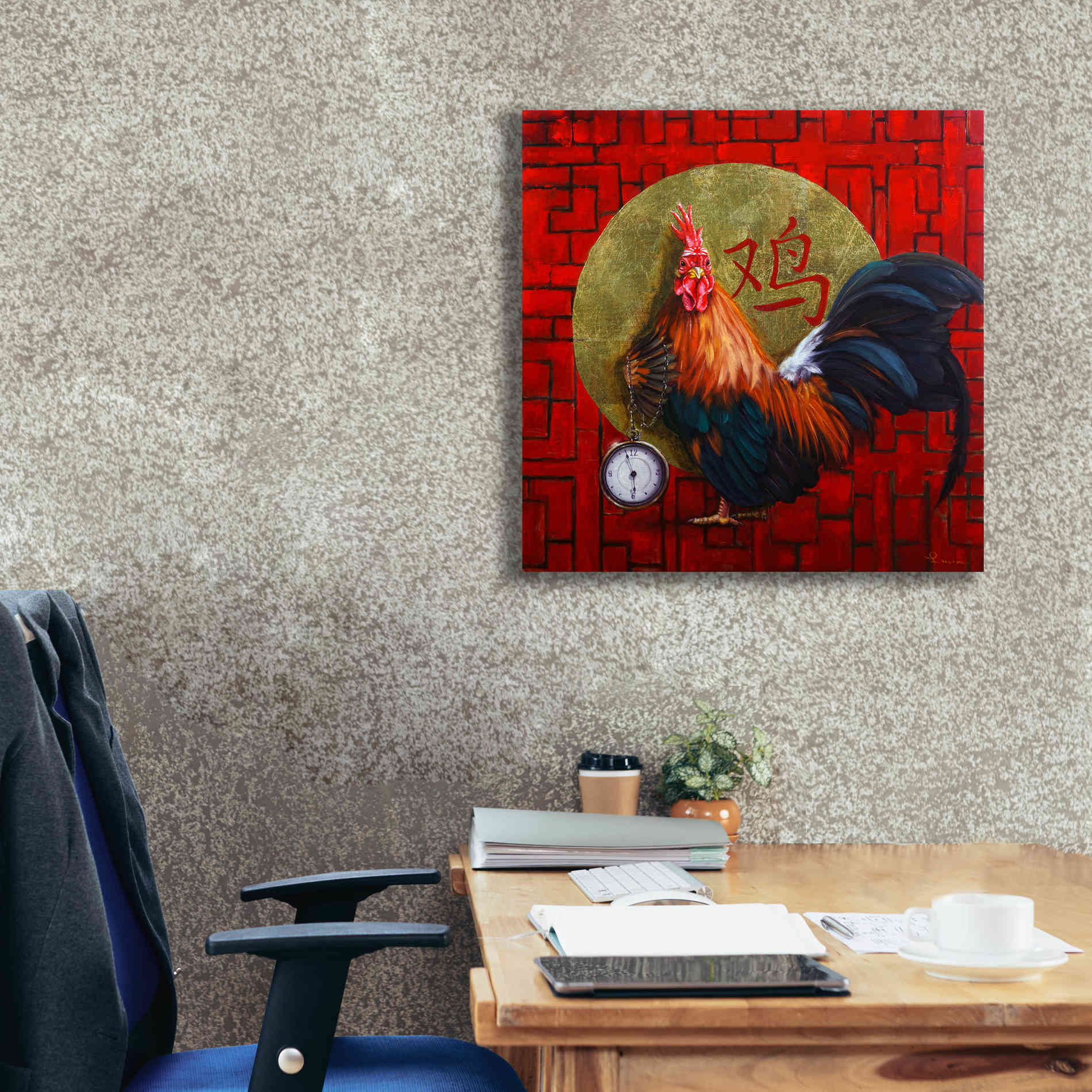 'Keeper of Time' by Lucia Heffernan, Canvas Wall Art,26x26