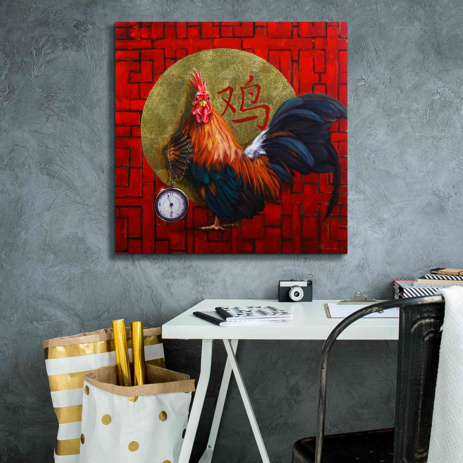 'Keeper of Time' by Lucia Heffernan, Canvas Wall Art,26x26