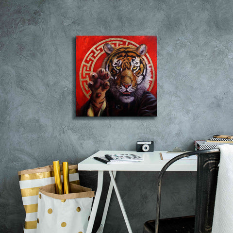 Image of 'Legend of Tiger Claw' by Lucia Heffernan, Canvas Wall Art,18x18