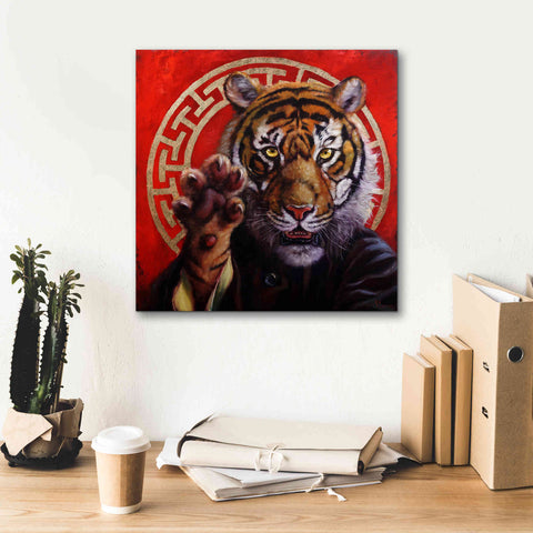 Image of 'Legend of Tiger Claw' by Lucia Heffernan, Canvas Wall Art,18x18