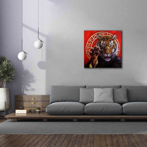 Image of 'Legend of Tiger Claw' by Lucia Heffernan, Canvas Wall Art,37x37