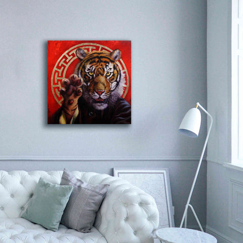 Image of 'Legend of Tiger Claw' by Lucia Heffernan, Canvas Wall Art,37x37