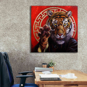 'Legend of Tiger Claw' by Lucia Heffernan, Canvas Wall Art,37x37