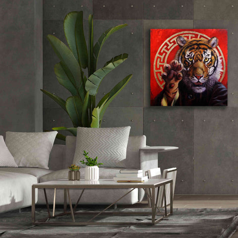 Image of 'Legend of Tiger Claw' by Lucia Heffernan, Canvas Wall Art,37x37