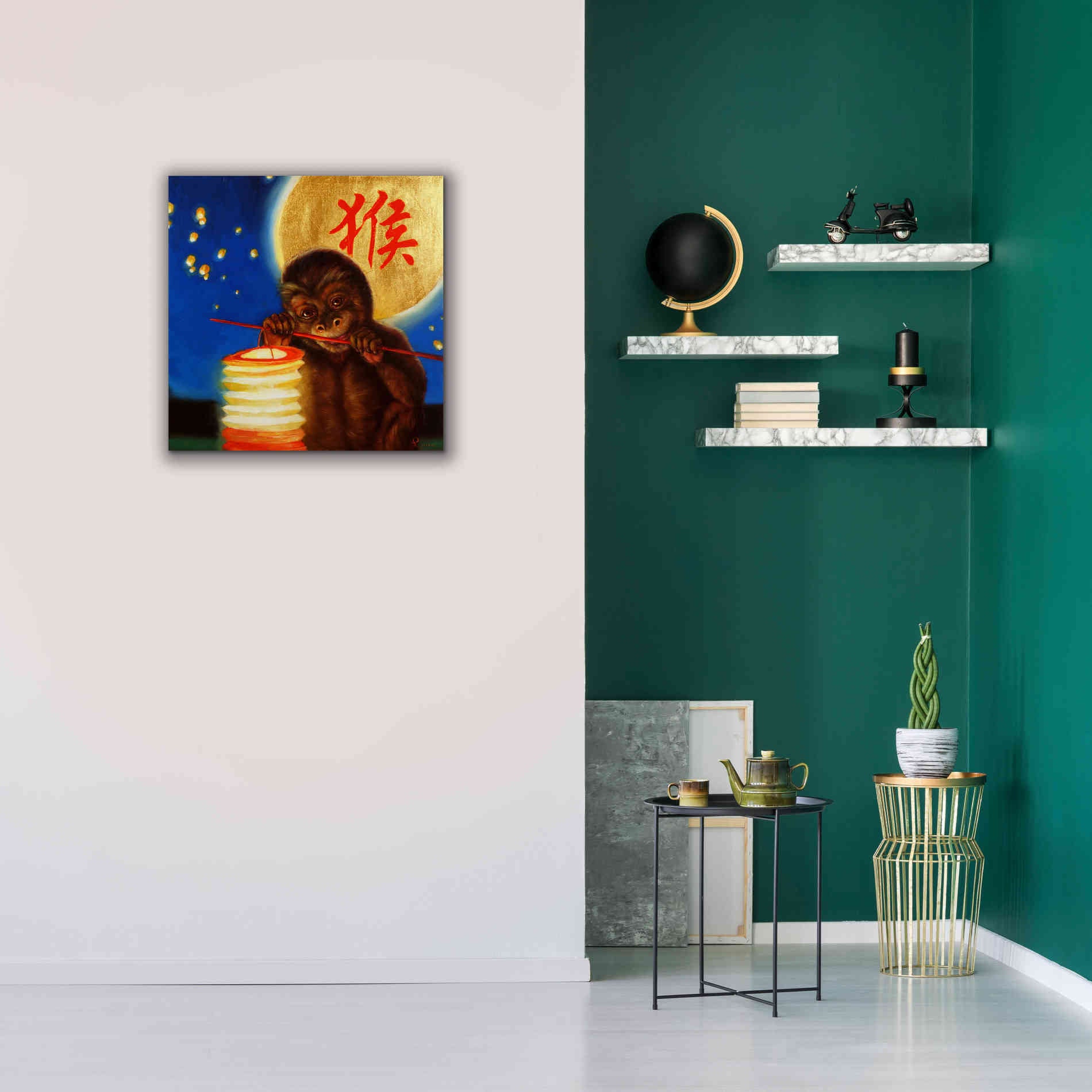 'Monkeyshine' by Lucia Heffernan, Canvas Wall Art,26x26