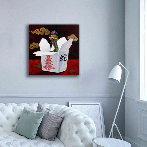 Image of 'Takeout with a Twist' by Lucia Heffernan, Canvas Wall Art,37x37