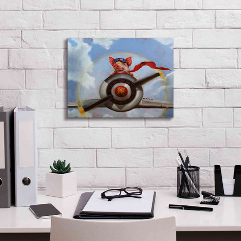Image of 'When Pigs Fly' by Lucia Heffernan, Canvas Wall Art,16x12